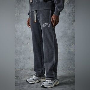 boohooMAN Active Straight Leg Washed Rest Day Jogger